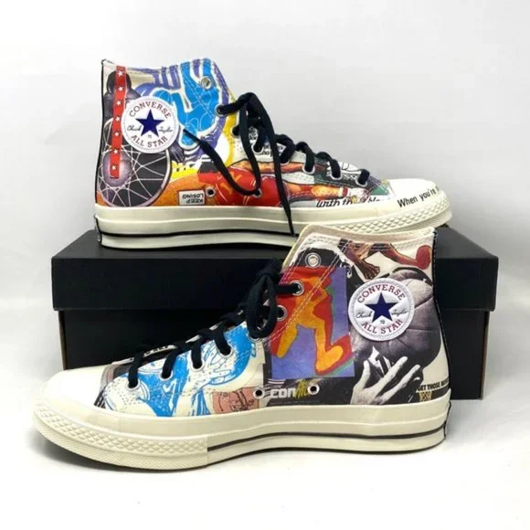 Converse Chuck 70 Shoes High Top Canvas Multicolor Women's Size Sneakers 170680C - Picture 5 of 11